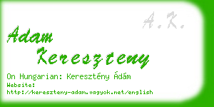 adam kereszteny business card