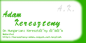 adam kereszteny business card